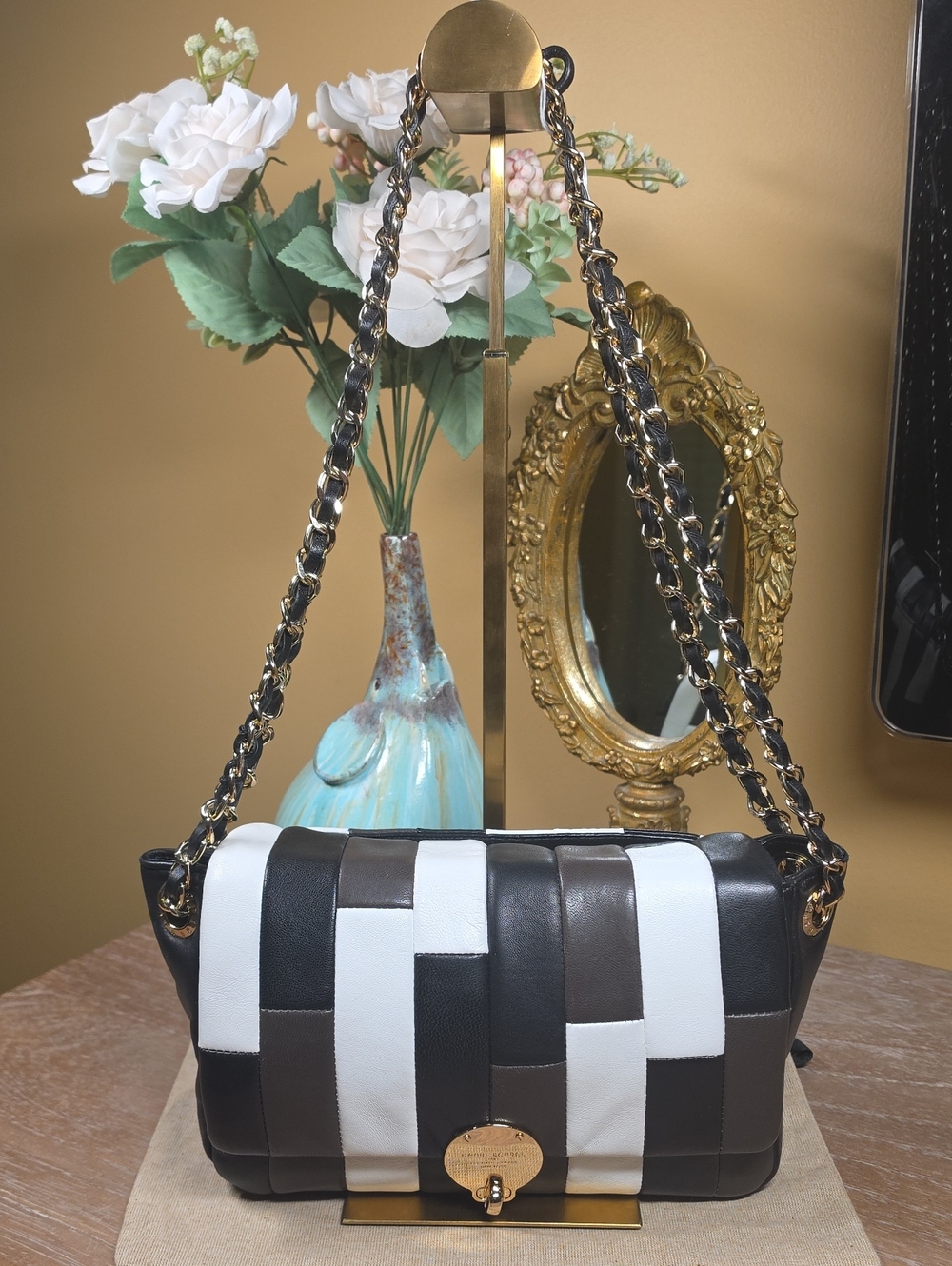 henri bendel Patchwork 712 5th Ave. Collectors Bag w/ Wallet (Retail $826) - Picture 2 of 16